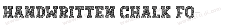 Handwritten Chalk Fo字体转换